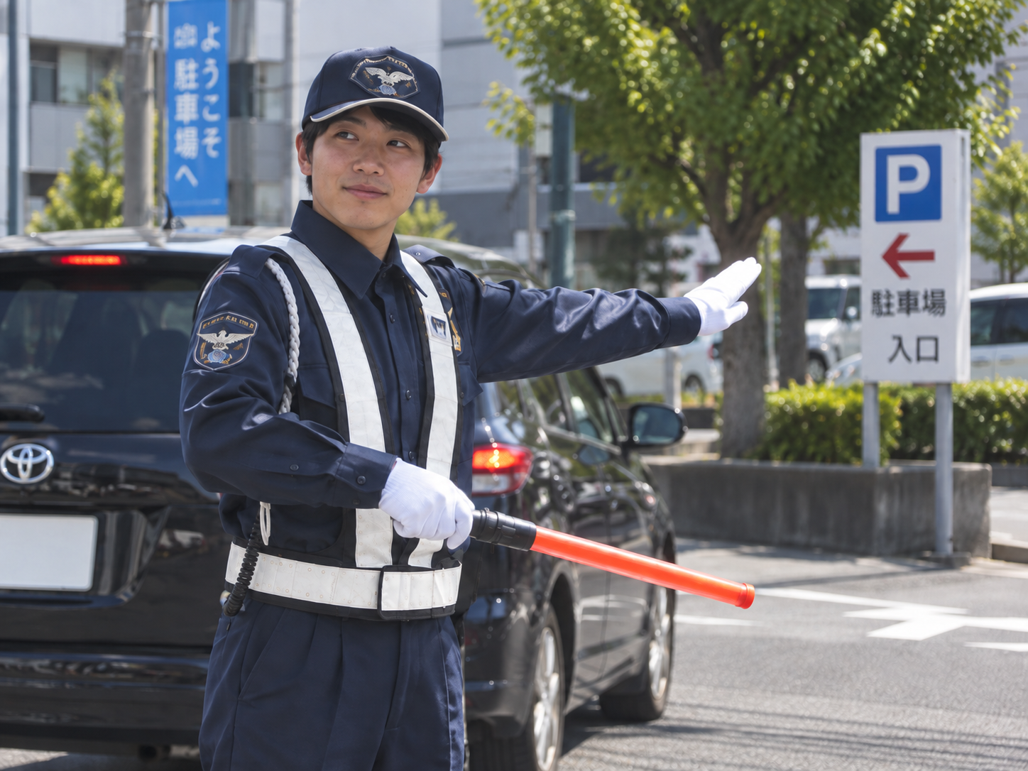 交通誘導警備の現場