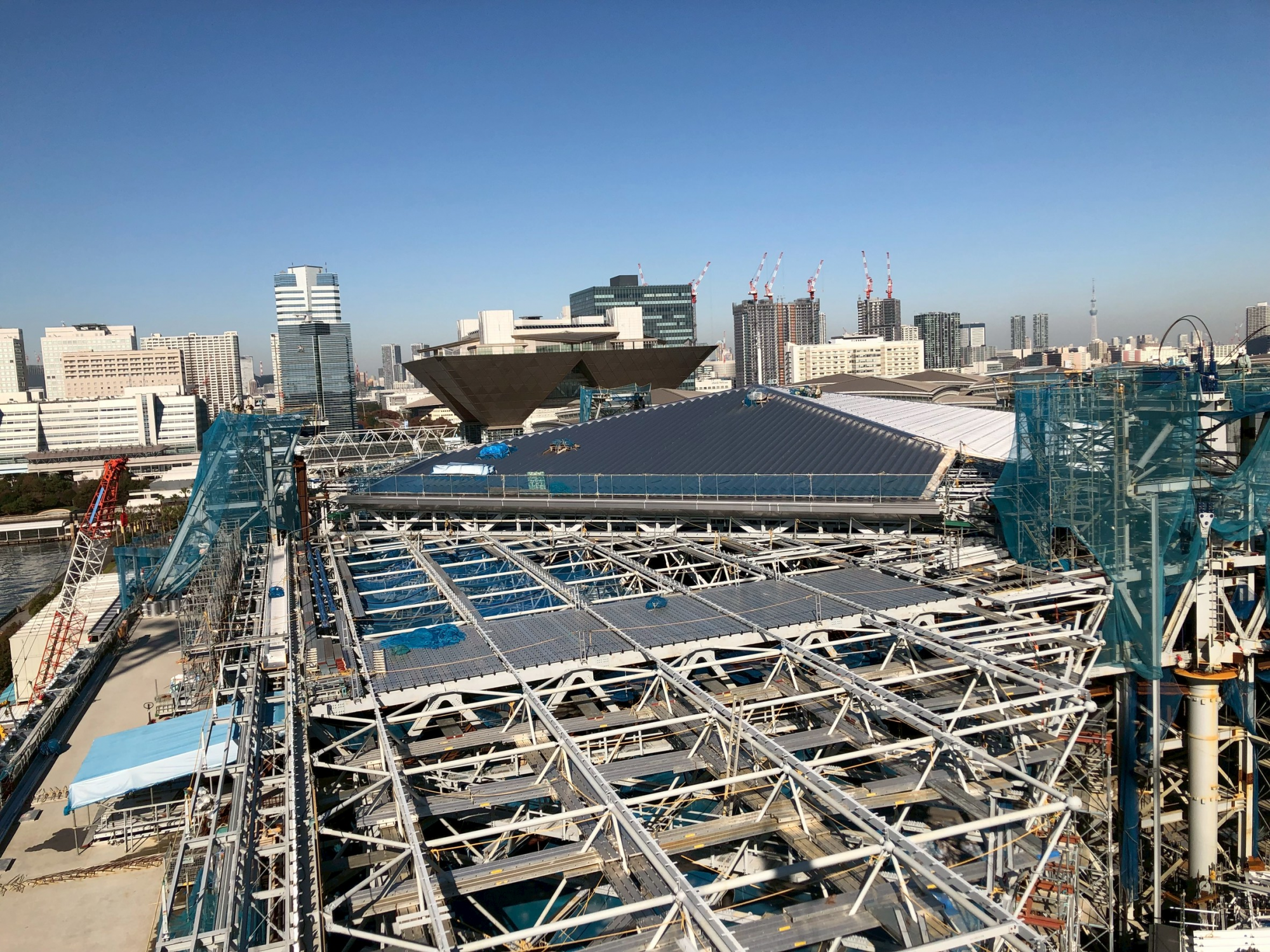 東京ビッグサイト東展示棟　鉄骨工事