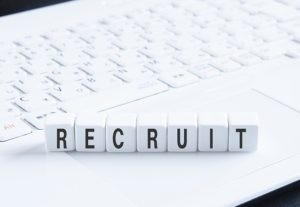 RECRUIT白キーボード