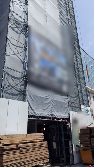 新築マンション　左官工事