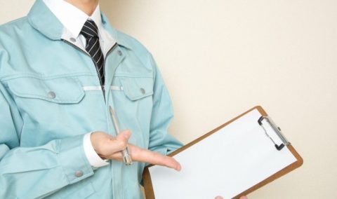 作業服の人