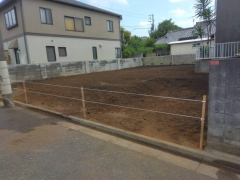 近隣の方々の協力のもと無事に施工完了です。