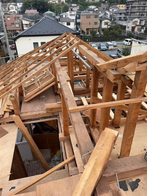 重機搬入の準備