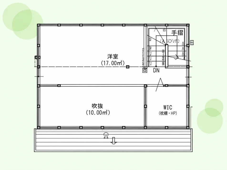 ロフト階平面図