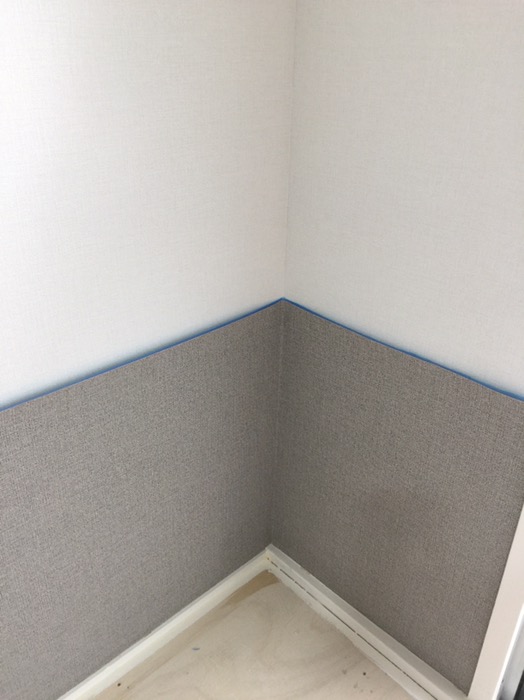 クロス貼り分け(一面に2種類の壁紙を貼ります) | クロス張替え・内装