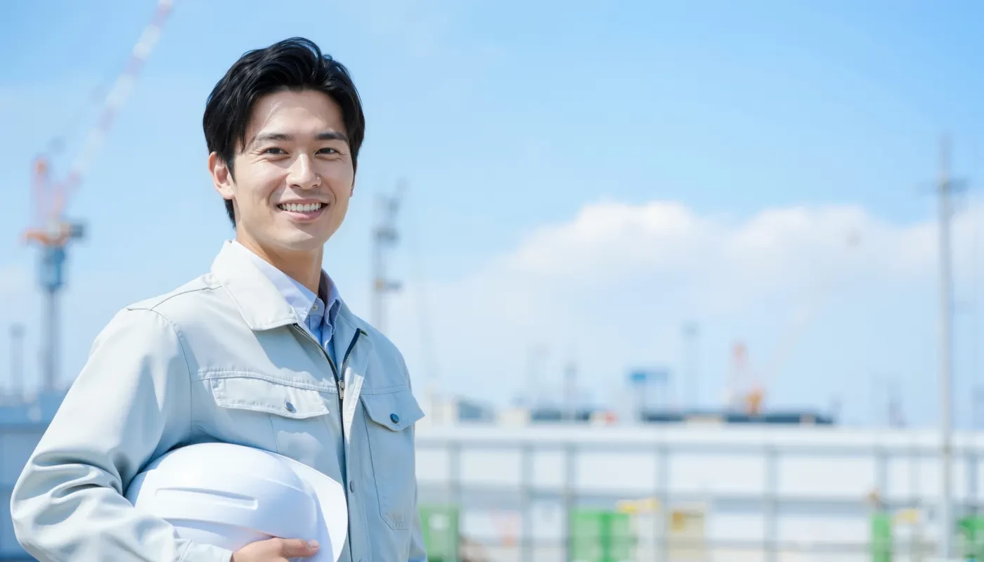 現場で段取りを指示する班長
