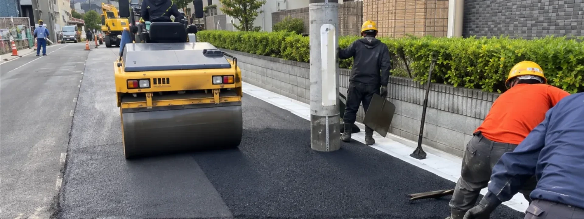 舗装の現場