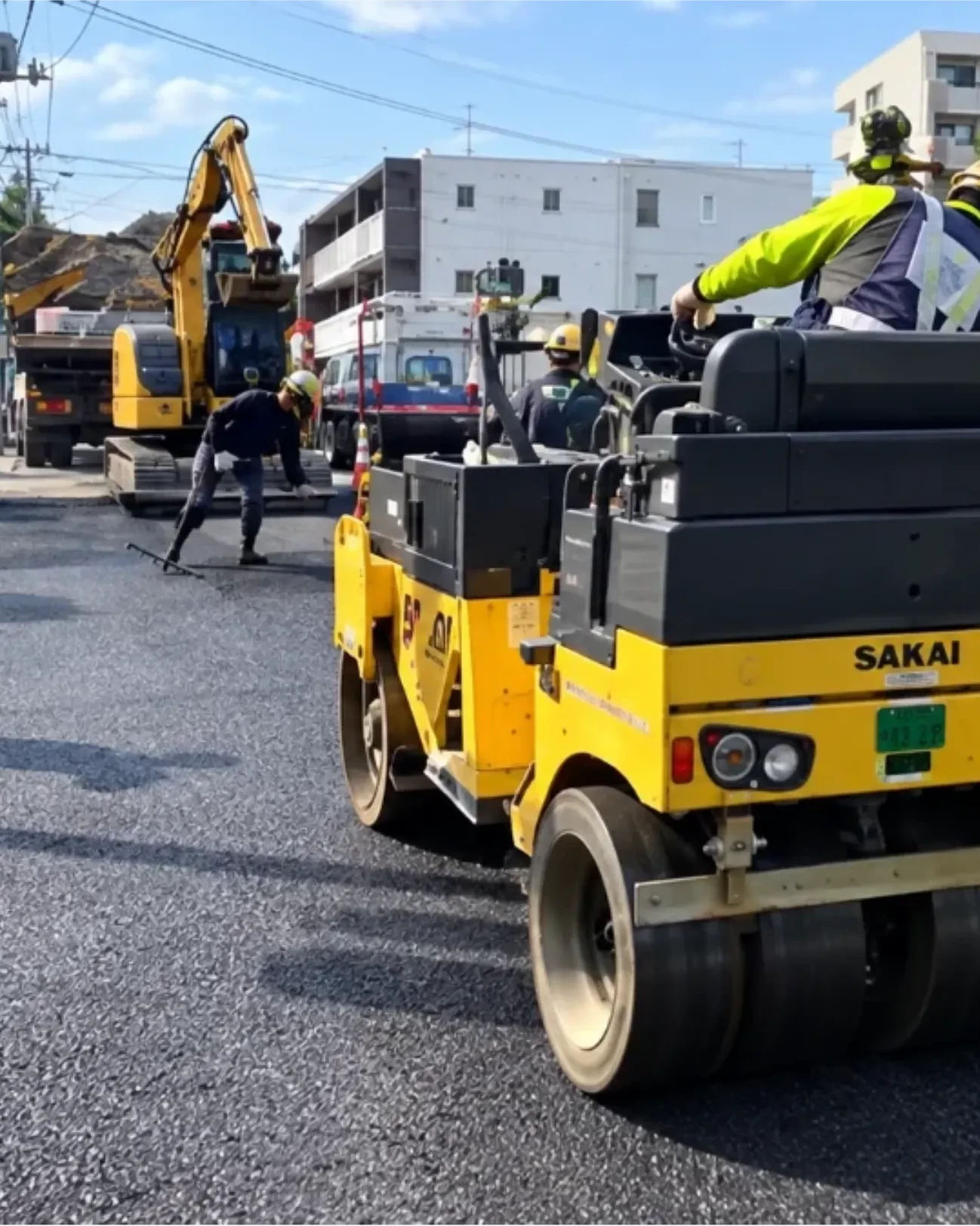 舗装の現場
