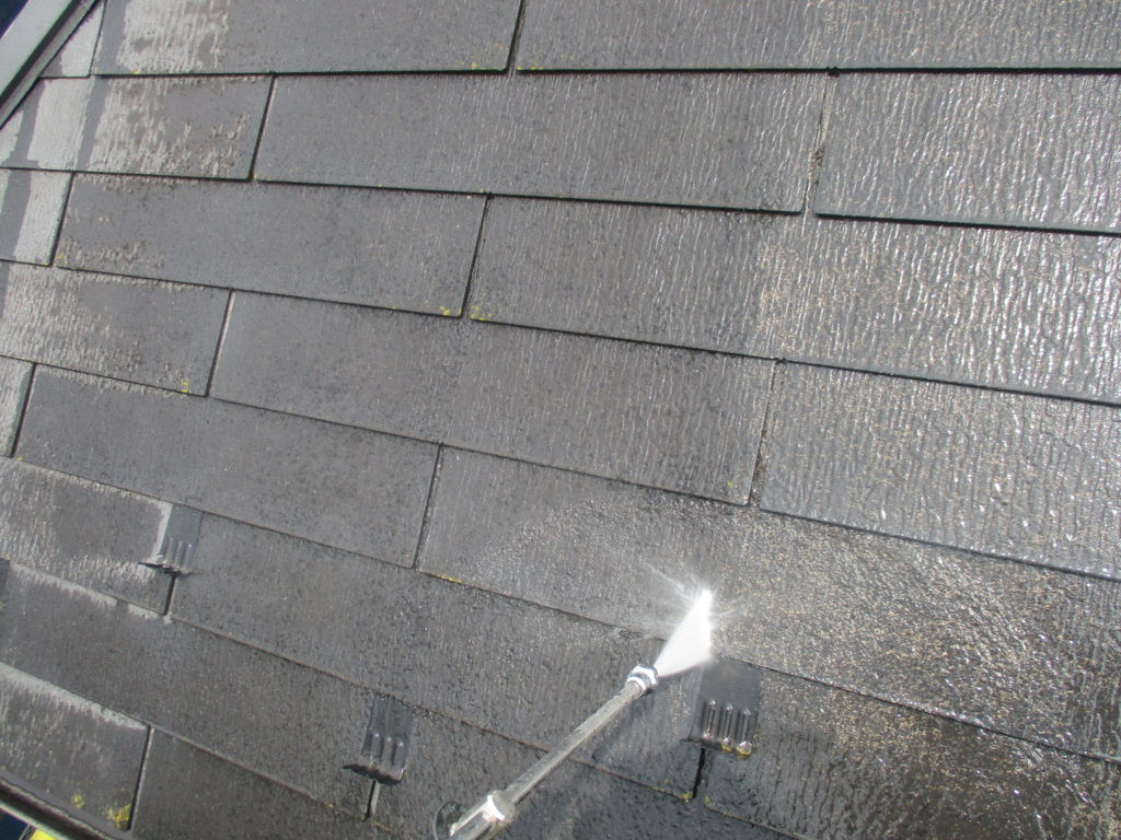 高圧洗浄　屋根