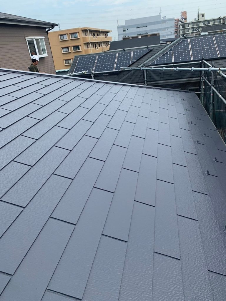 完了している屋根のお写真です。きれいですよね✨✨