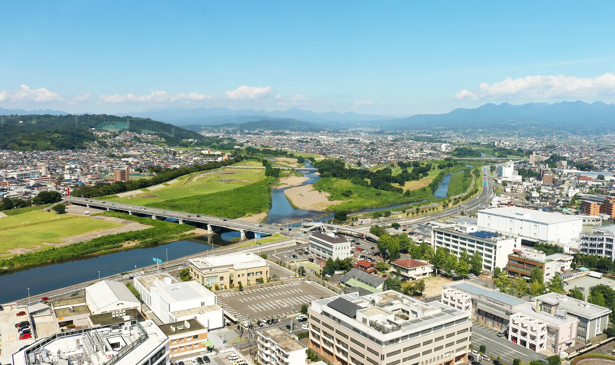 群馬・関東一円の市街を望む眺望