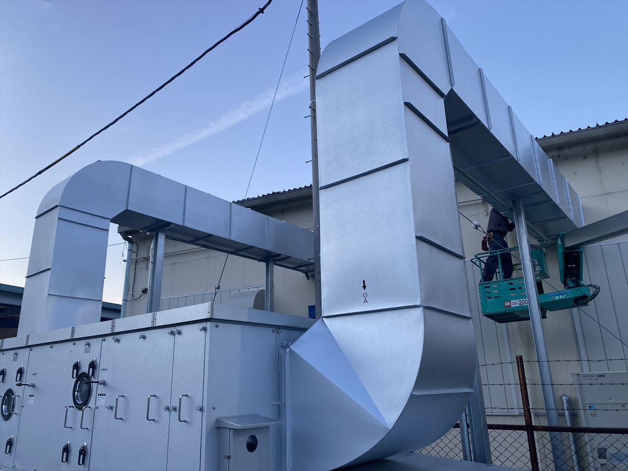 板金工事（ラッキング）の施工事例