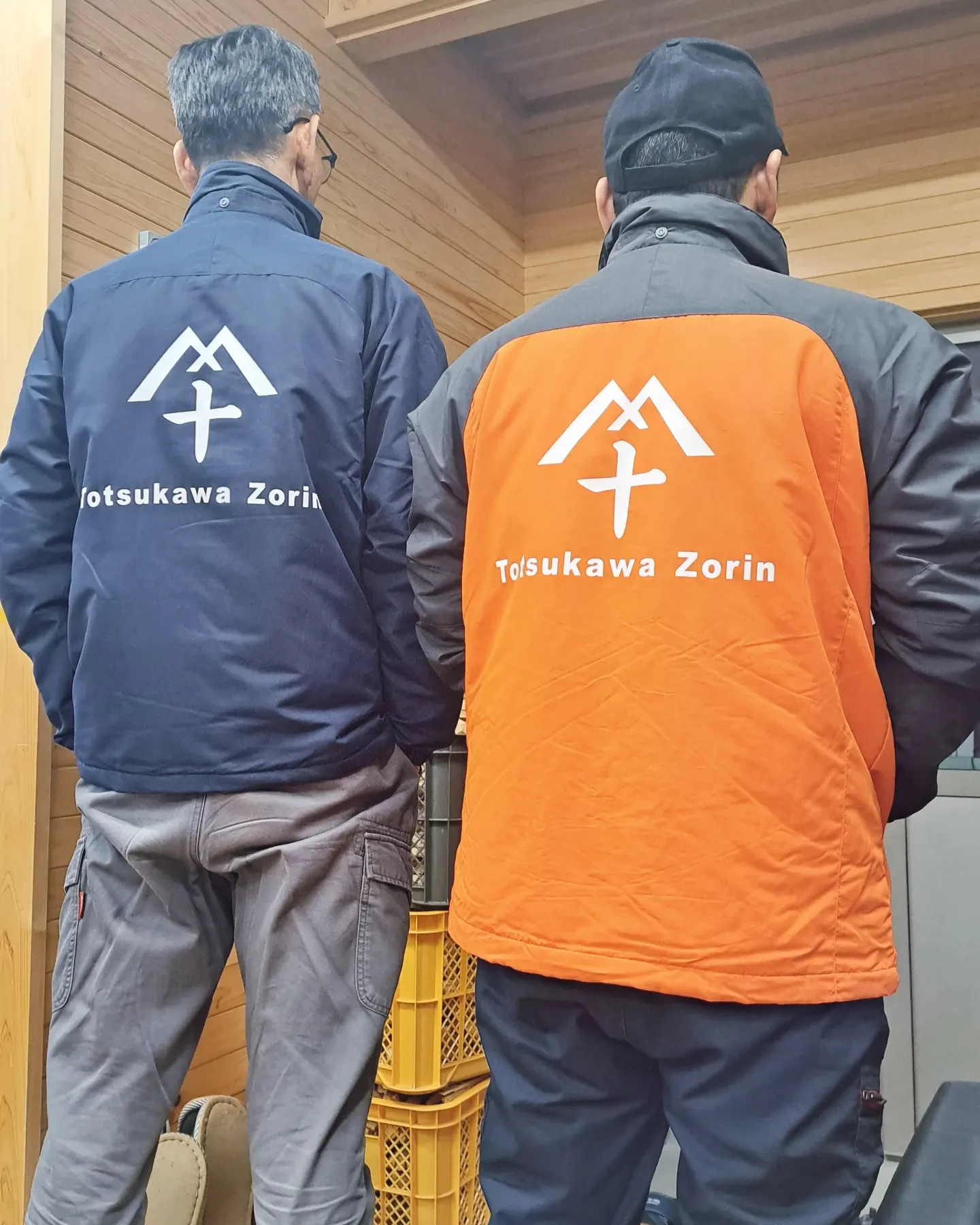 仕事上がりのスタッフ