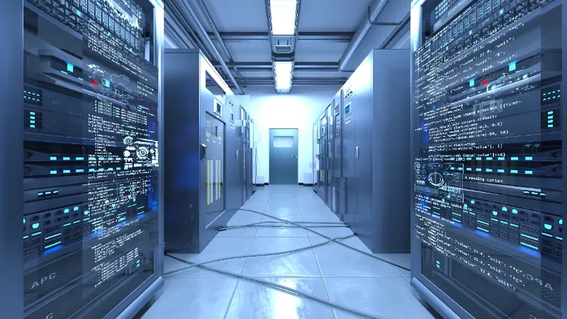データセンターのサーバールーム