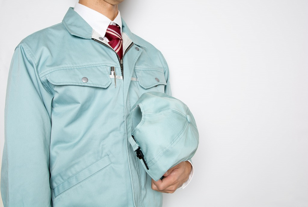 作業服の人