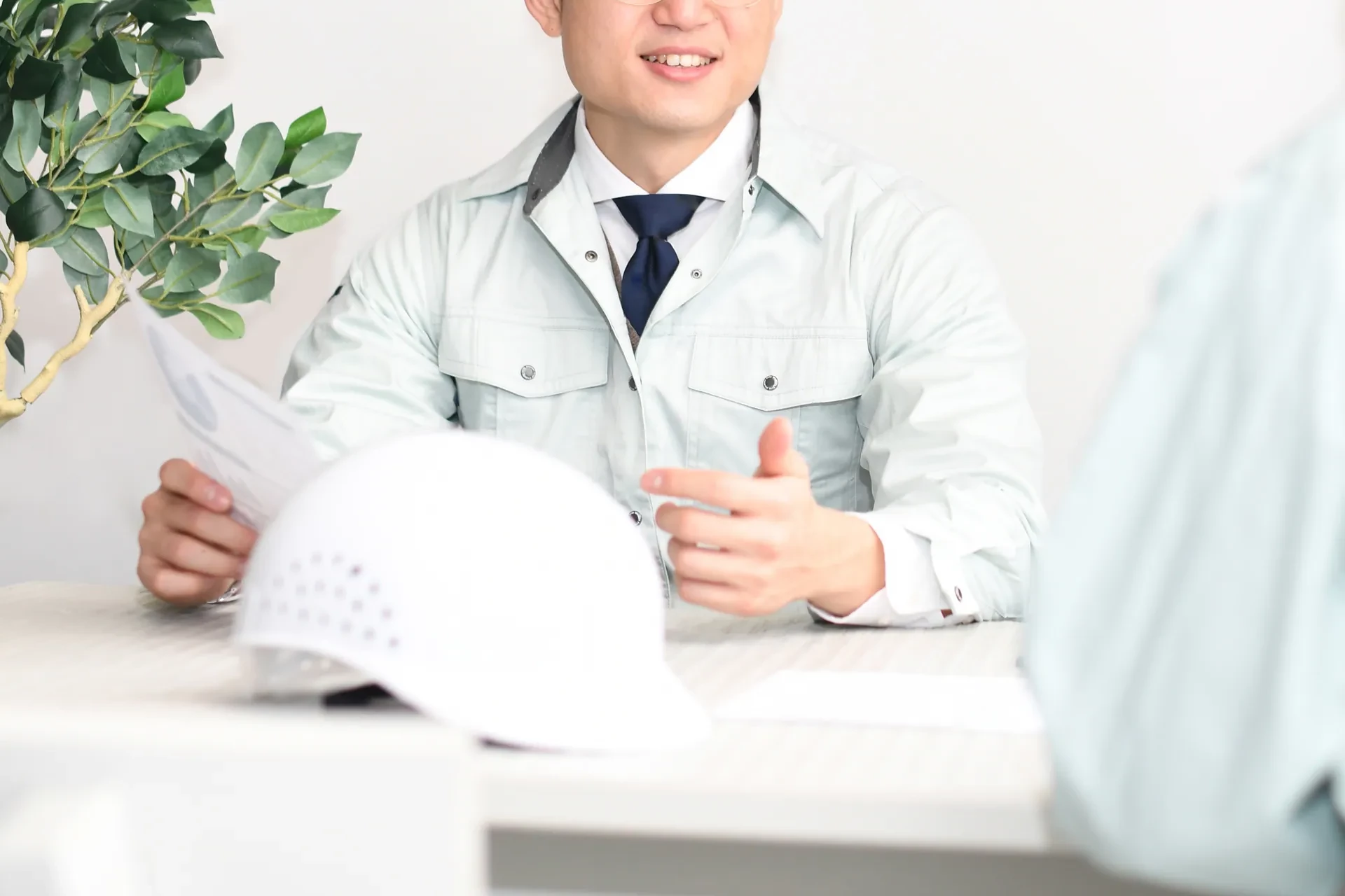面接・面談の様子／代表と応募者
