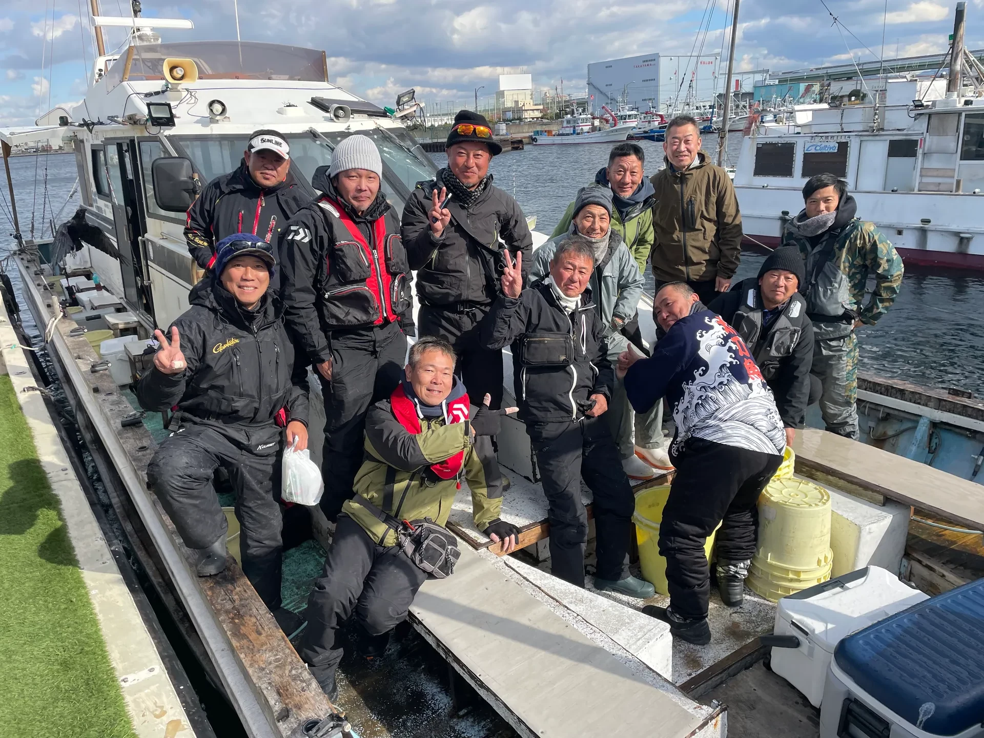 社員みんなで出かけた釣り