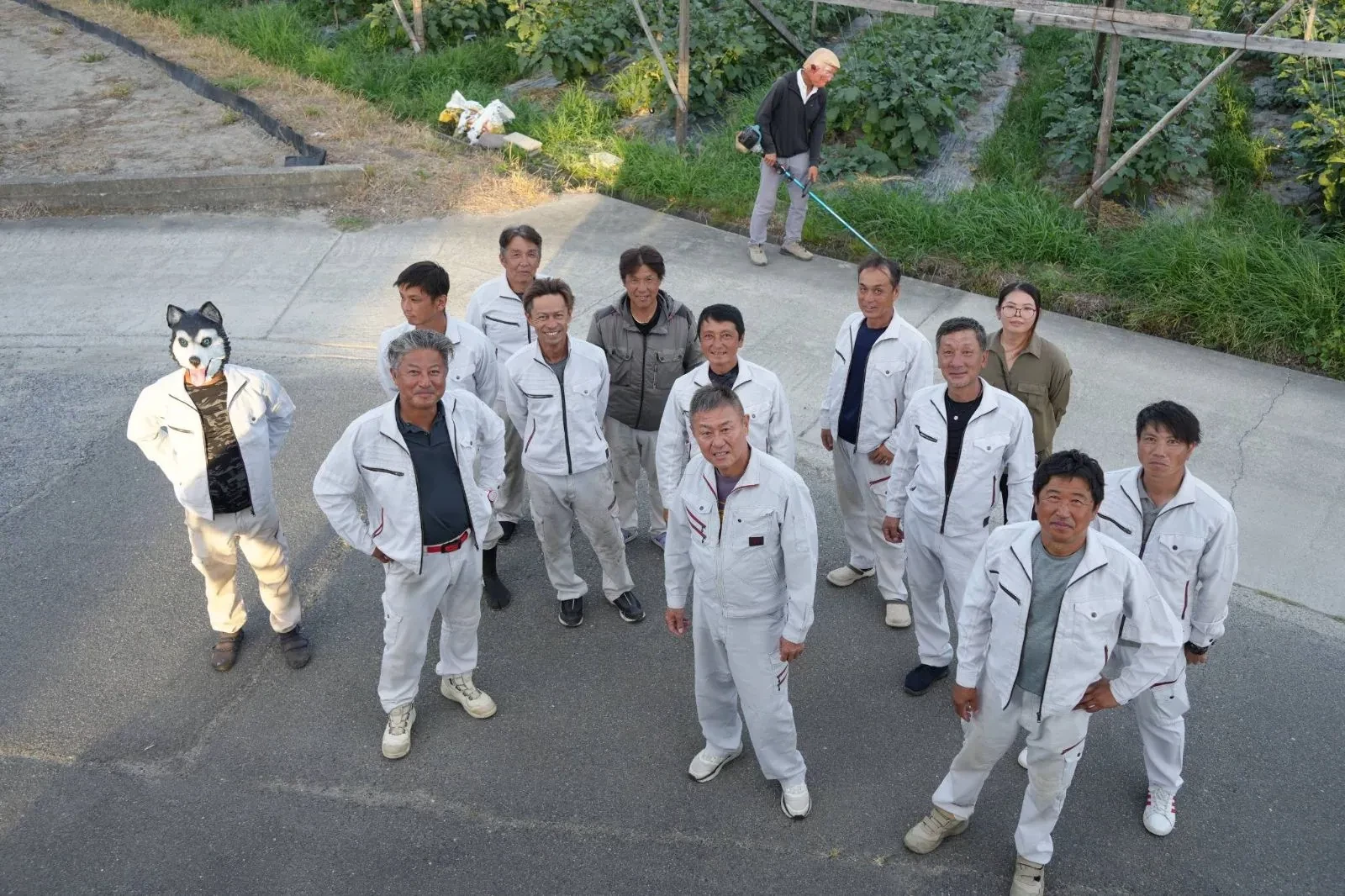 現場に集まった社員のみなさん