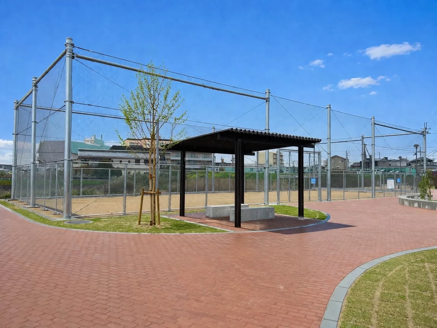 長坂地区ボールパーク整備工事の現場