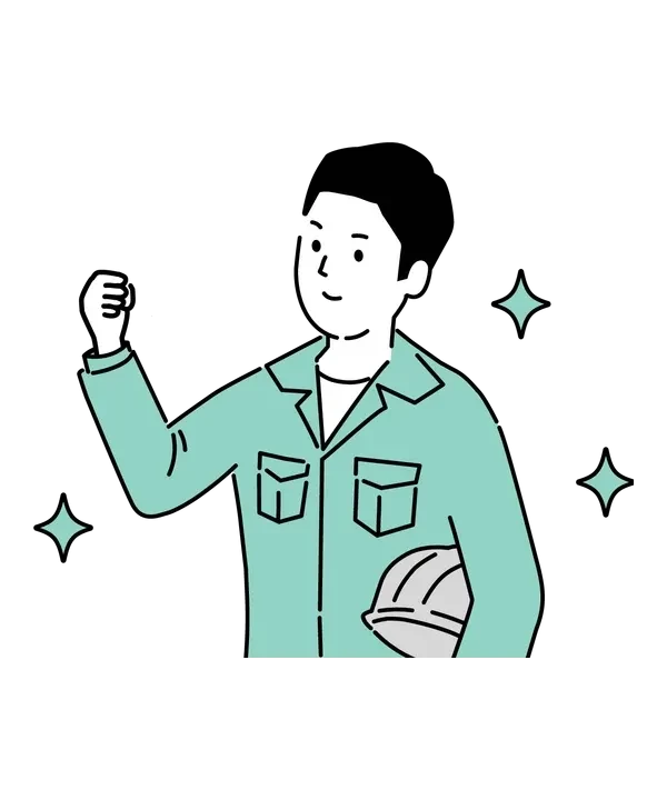 現場作業員 Nさんのイメージイラスト