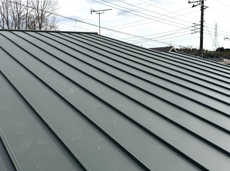 那須塩原市 縦平屋根カバー工事