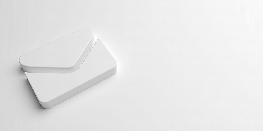 白いメールアイコン