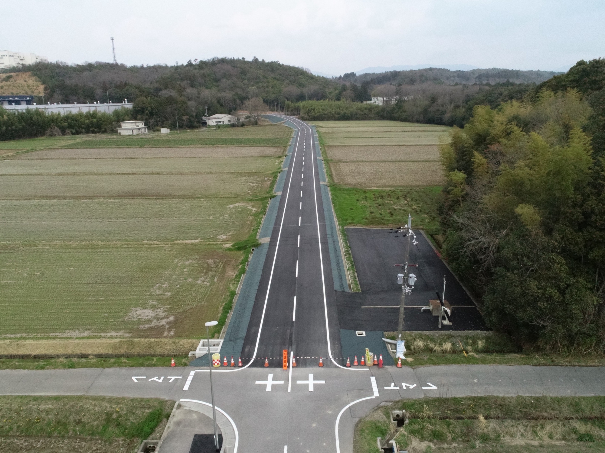 東近江市道路改良工事