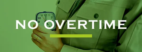 残業ほぼゼロ