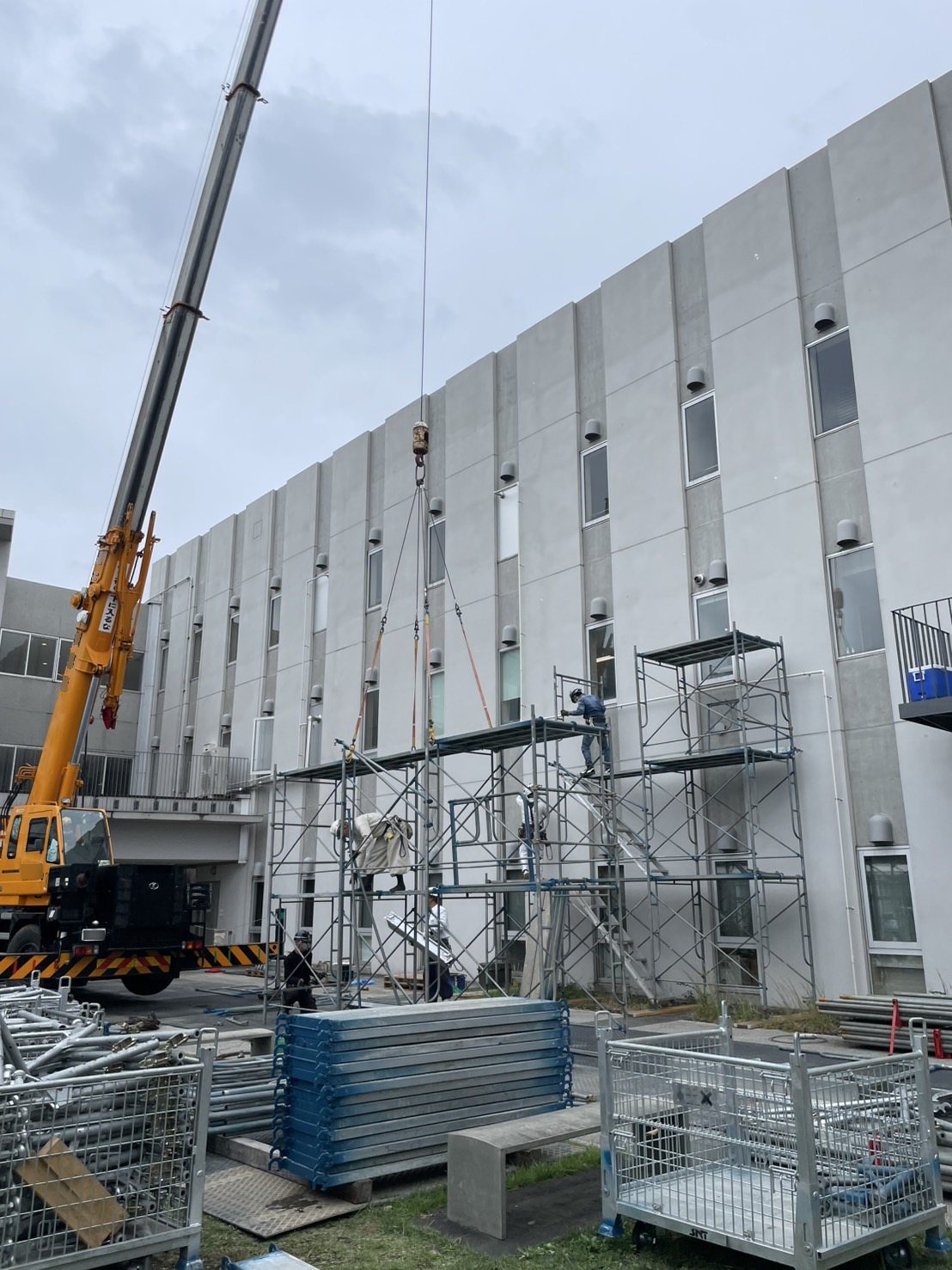 都内某高校 足場払し